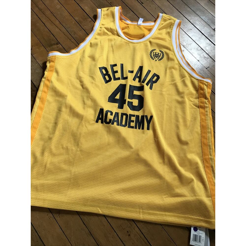 NWT Donovan Mitchell Bel Air Academy Jersey Adidas Mens 2XL‎ #45 Gold And Black